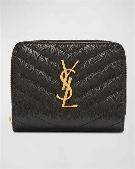 ysl wallet zip around|YSL envelope wallet.